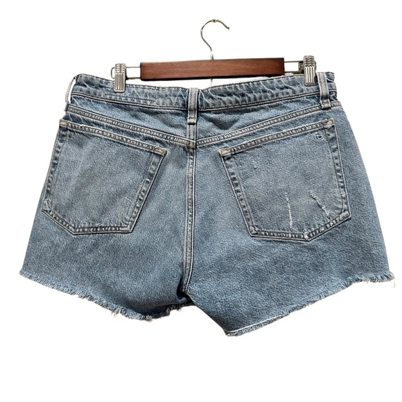 Rag & Bone Dre Shorts Women’s Distressed Low Rise Denim Cutoffs Blue Size 30 - Picture 4 of 11